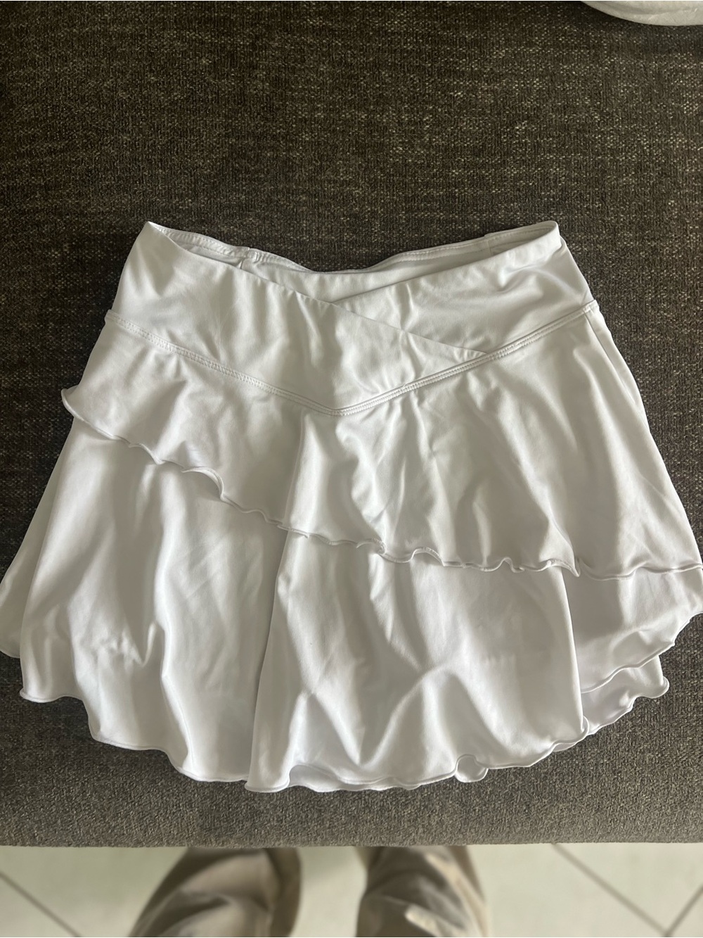White Ruffle Tiered Skirt - Women